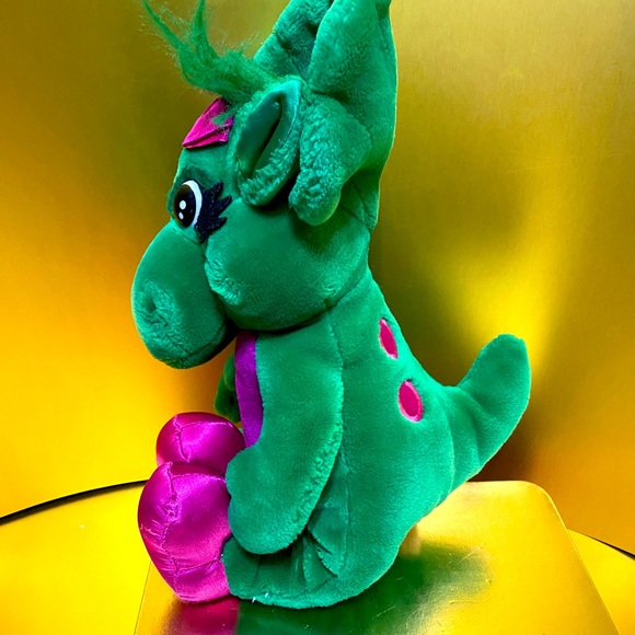 BARNEY VTG 1992 THE PURPLE DINOSAUR’S FRIEND BABY BOP PLUSH LYONS GROUP 16” - Picture 8 of 14